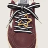 Cordones «Pieles» en blanco y negro con mosquetón en forma de estrella
