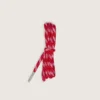 Cordones rojos para senderismo con detalles blancos