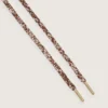 Cordones trenzados multicolores con lurex