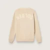 Cárdigan beige para hombre con la inscripción «Golden» en la espalda