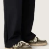 Espadrillas Cruise para hombre en lona verde militar con cordones blancos de senderismo