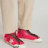 Francy Junior con lentejuelas, estrella de ante gris hielo y cordones con estampado animal