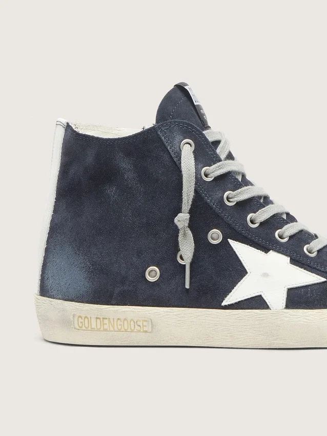 Francy para hombre en piel con estrella de piel y lengüeta en el talón