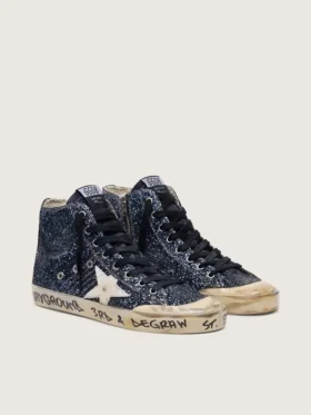 Francy para mujer en azul oscuro brillante con estrella blanca