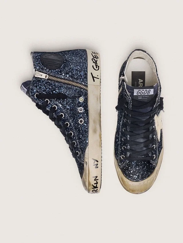 Francy para mujer en azul oscuro brillante con estrella blanca