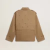 Gabardina oversize para mujer con cristales