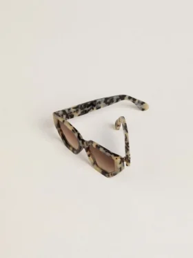 Gafas de sol cuadradas Jackie con diseño de carey