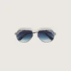 Gafas de sol de piloto Carter con lentes azules y cristales