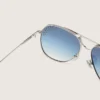 Gafas de sol de piloto Carter con lentes azules y cristales