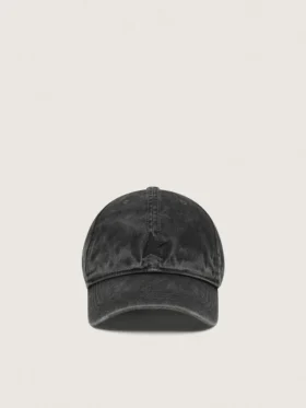 Gorra de béisbol antracita con estrella bordada tono sobre tono