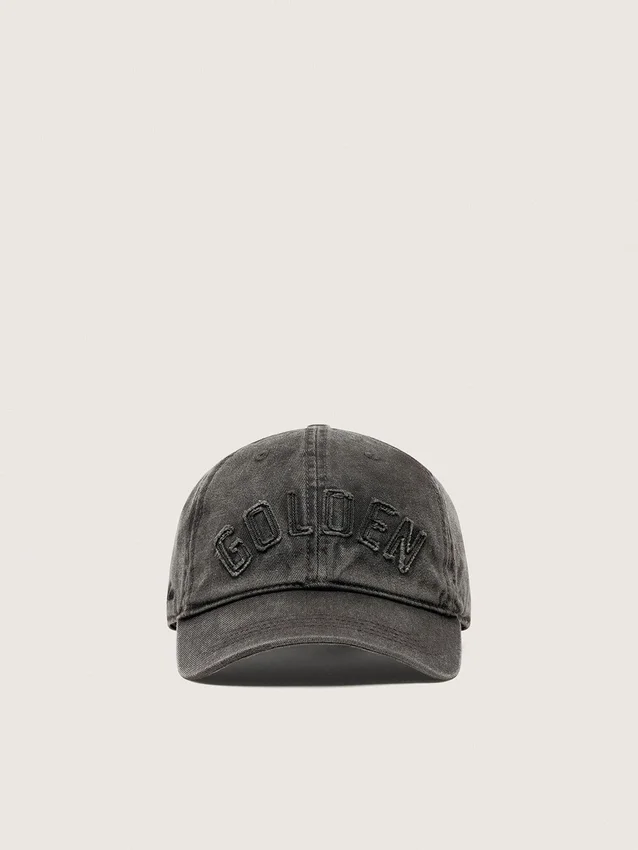 Gorra de béisbol antracita con parche «Golden» tono sobre tono