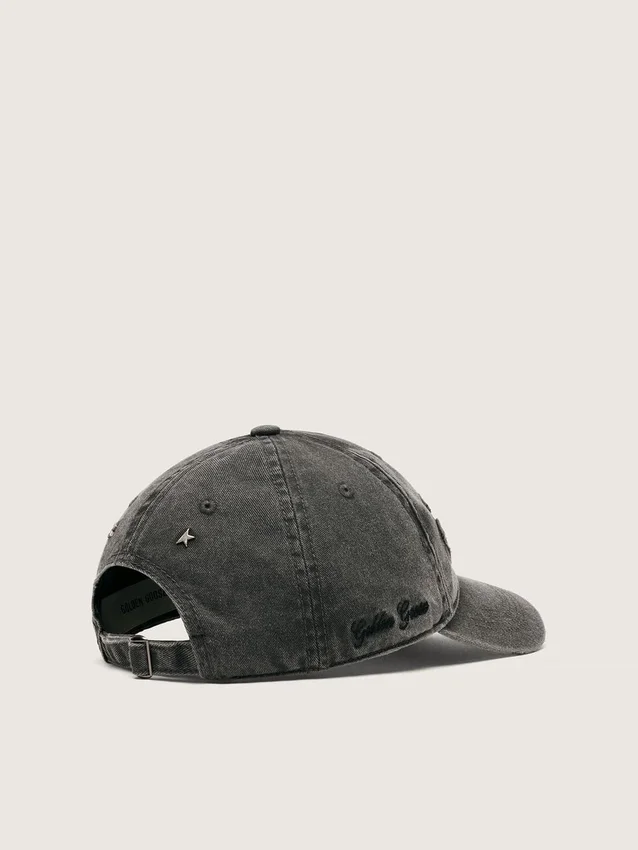 Gorra de béisbol antracita con parche «Golden» tono sobre tono