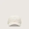 Gorra de béisbol Journey de sarga de algodón blanca con parche y bordado «golden goose»