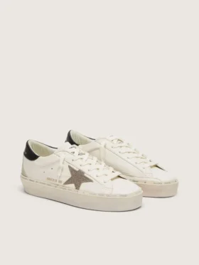 Hi Star con estrella de cristal Swarovski y lengüeta de talón de piel negra