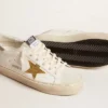 Hi Star con estrella de cristal Swarovski y lengüeta trasera de piel plateada