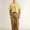 Jersey beige para hombre con logotipo bordado