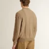 Jersey beige para hombre con logotipo bordado