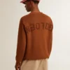 Jersey de cuello redondo para hombre con logotipo en la espalda