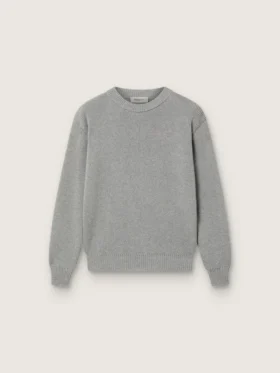 Jersey unisex Golden para niños en punto elástico gris jaspeado con logotipo en la espalda
