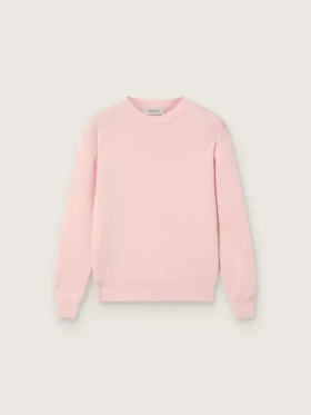 Jersey unisex rosa acanalado de Golden para niños con el logotipo de Golden en la espalda