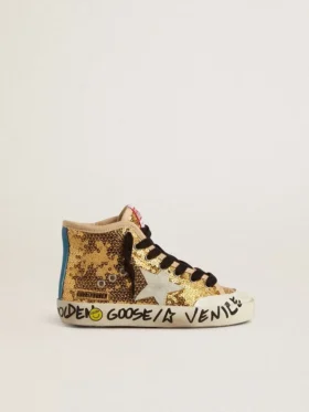 Las «Young Francy Penstar» con lentejuelas doradas y una estrella de ante gris hielo