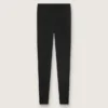 Leggings deportivos negros de cintura alta para mujer