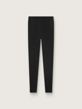Leggings deportivos negros de cintura alta para mujer
