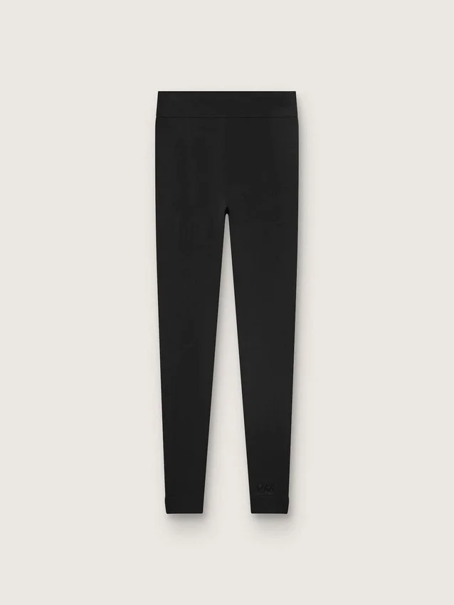 Leggings deportivos negros de cintura alta para mujer