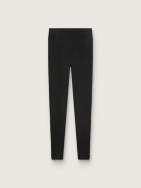 Leggings deportivos negros de cintura alta para mujer