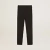 Leggings negros para niñas con estrellas blancas en los laterales