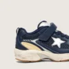 Lightstar Junior en piel azul y malla con estrella de piel gris