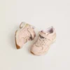 Lightstar Junior en piel rosa y malla con estrella de piel rosa