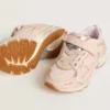 Lightstar Junior en piel rosa y malla con estrella de piel rosa