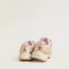 Lightstar Junior en piel rosa y malla con estrella de piel rosa