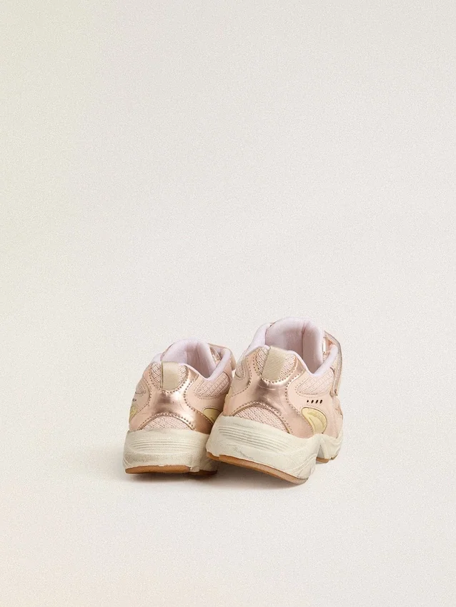 Lightstar Junior en piel rosa y malla con estrella de piel rosa