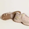 Lightstar para hombre con parte superior de piel rosa y malla y estrella rosa