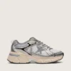 Lightstar para hombre en malla gris y piel napa plateada con estrella de TPU gris