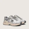 Lightstar para hombre en malla gris y piel napa plateada con estrella de TPU gris