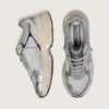 Lightstar para hombre en malla gris y piel napa plateada con estrella de TPU gris