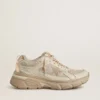 Lightstar para hombre en piel gris paloma y malla con estrella de TPU beige