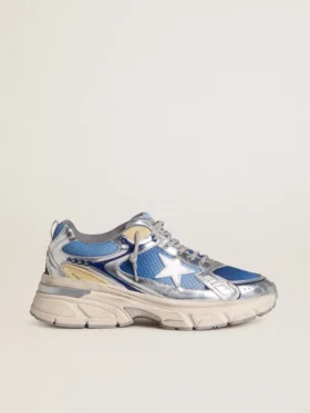 Lightstar para mujer en malla azul claro con estrella de TPU blanca e inserciones plateadas de origen biológico