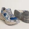 Lightstar para hombre en malla azul claro con estrella de TPU blanca e inserciones biológicas plateadas