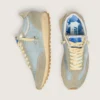 Marathon para hombre con parte superior de nailon azul claro y estrella azul pastel