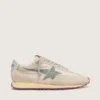 Marathon para hombre con parte superior de nailon beige y estrella gris