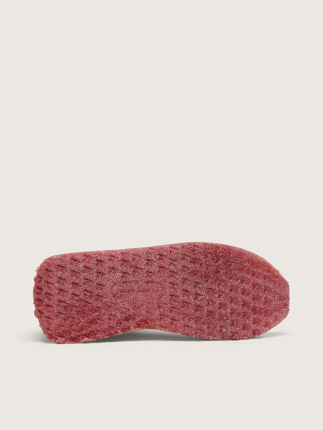 Marathon para hombre con parte superior de nailon beige y estrella gris
