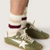 Marathon Speed para hombre en piel verde oliva con estrella color crema