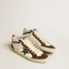 Mid Star con estrella de piel verde y detalle azul de piel