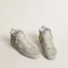 Mid Star en ante gris claro con estrella de piel blanca