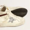 Mid Star LTD en piel napa blanca con estrella plateada brillante