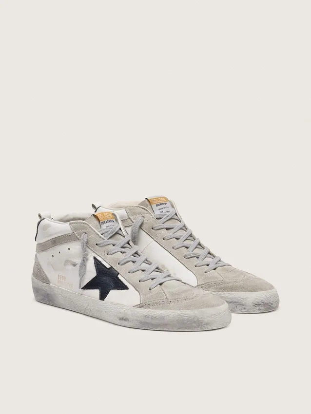 Mid Star para hombre, blancas con estrella negra